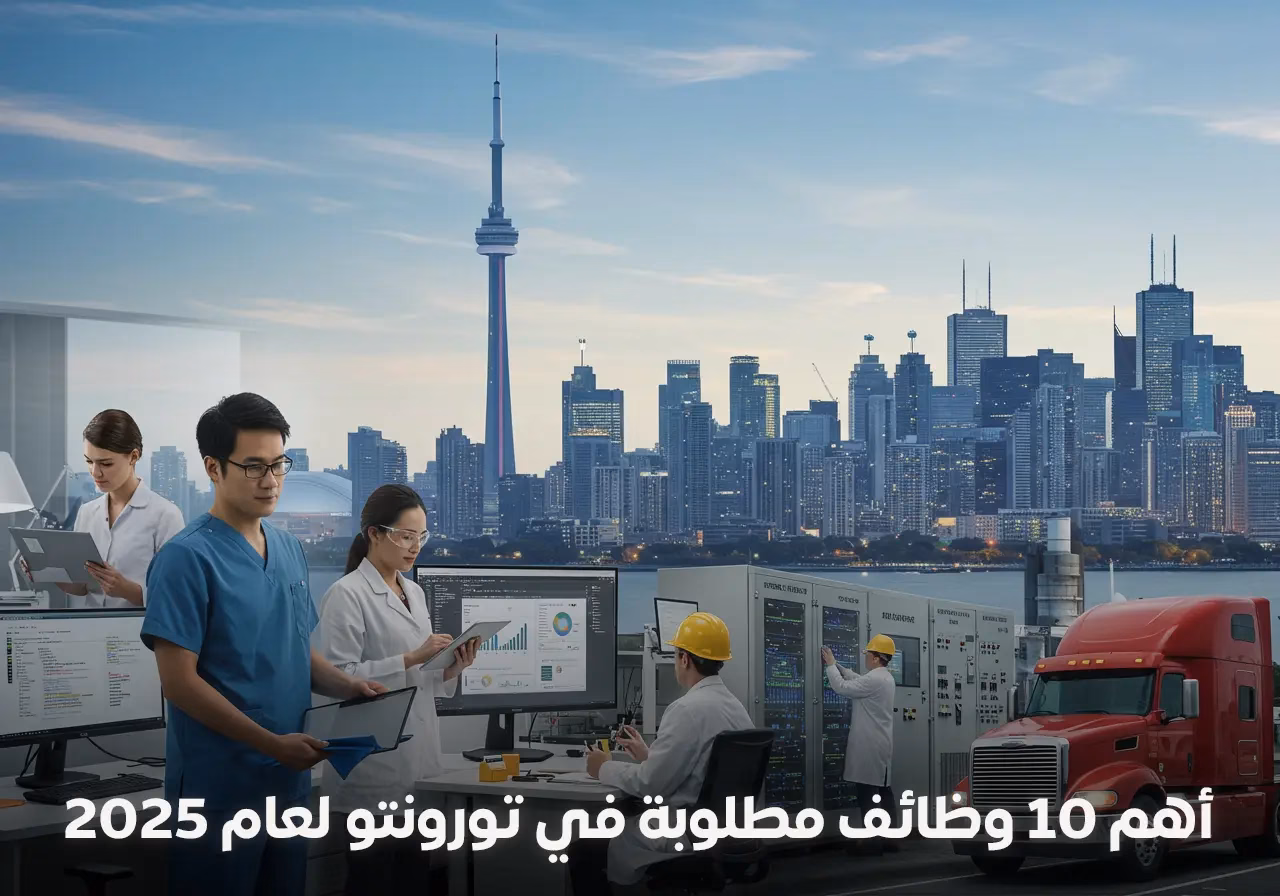 تعرف على أكثر 10 وظائف مطلوبة في تورونتو خلال عام 2025