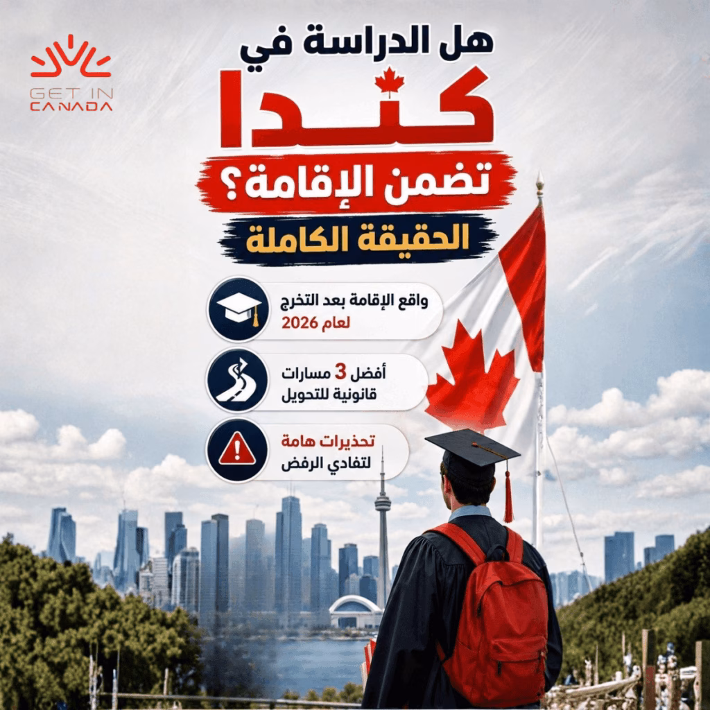 هل الدراسة في كندا تضمن الاقامة الحقيقة الكاملة
