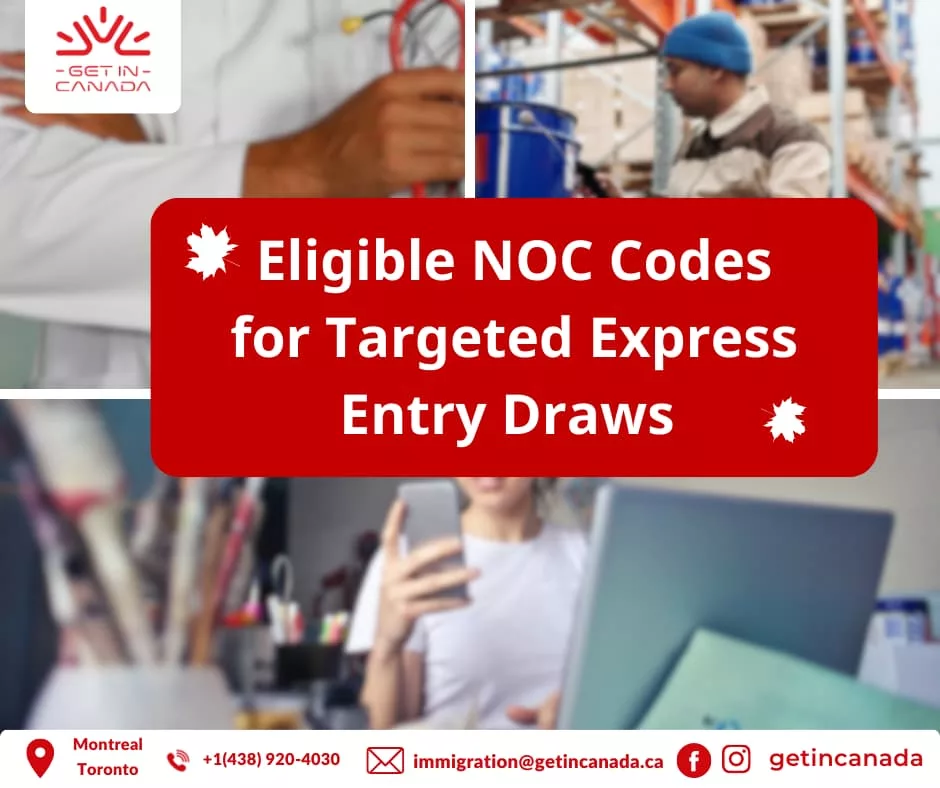 Eligible NOC Codes for Targeted Express Entry Draws 2023