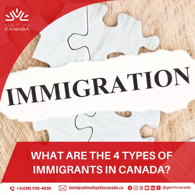 What are the 4 types of immigrants in Canada?