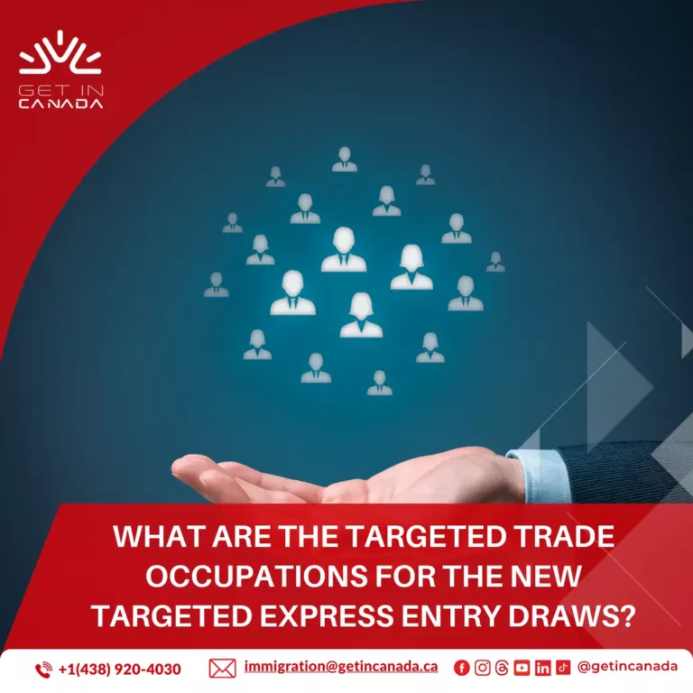 What are the targeted trade occupations for the new Targeted Express Entry Draws?