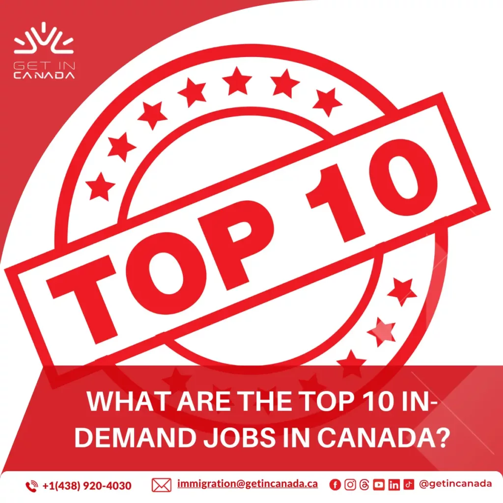 What are the top 10 in-demand jobs in Canada?
