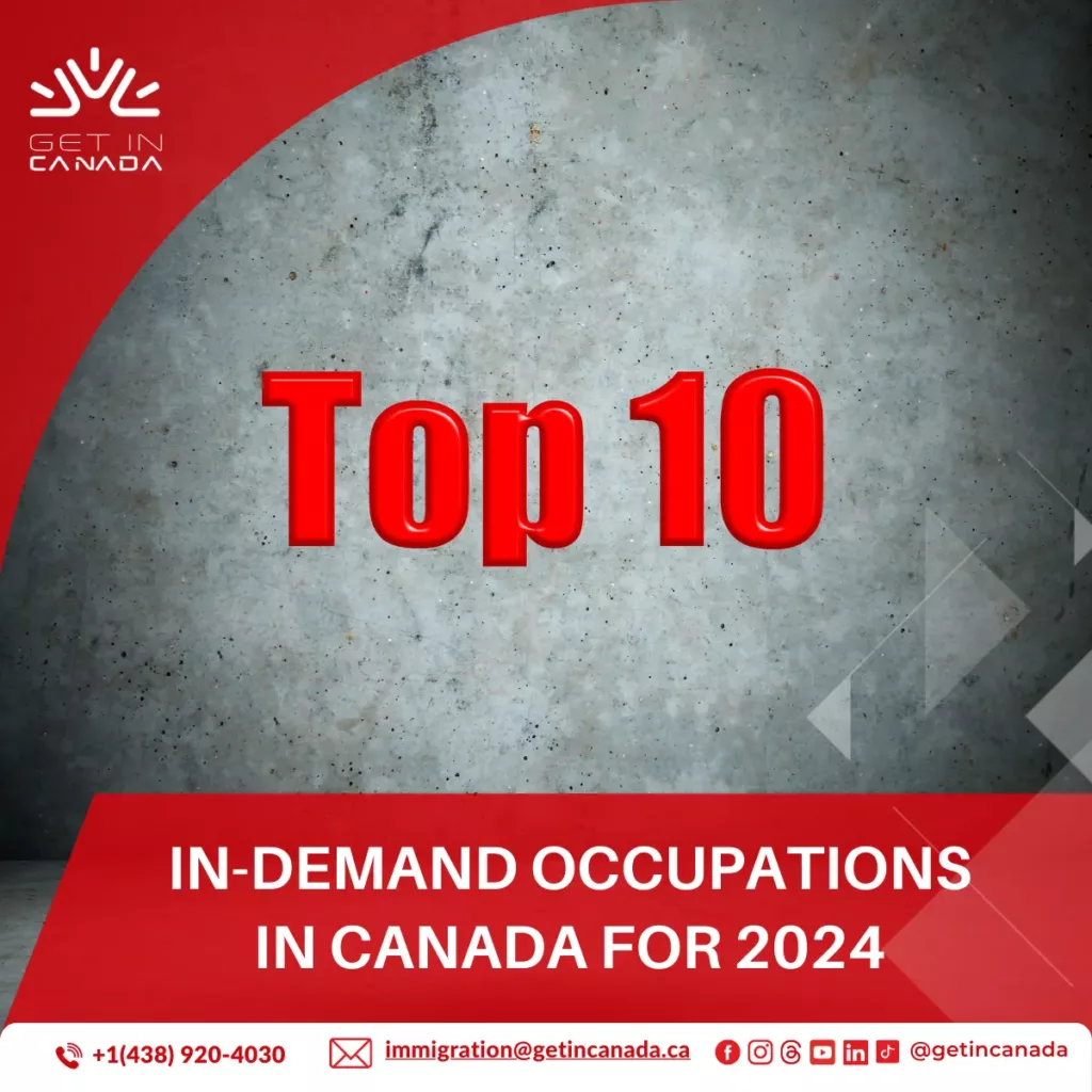 Top 10 In-Demand Occupations in Canada for 2024