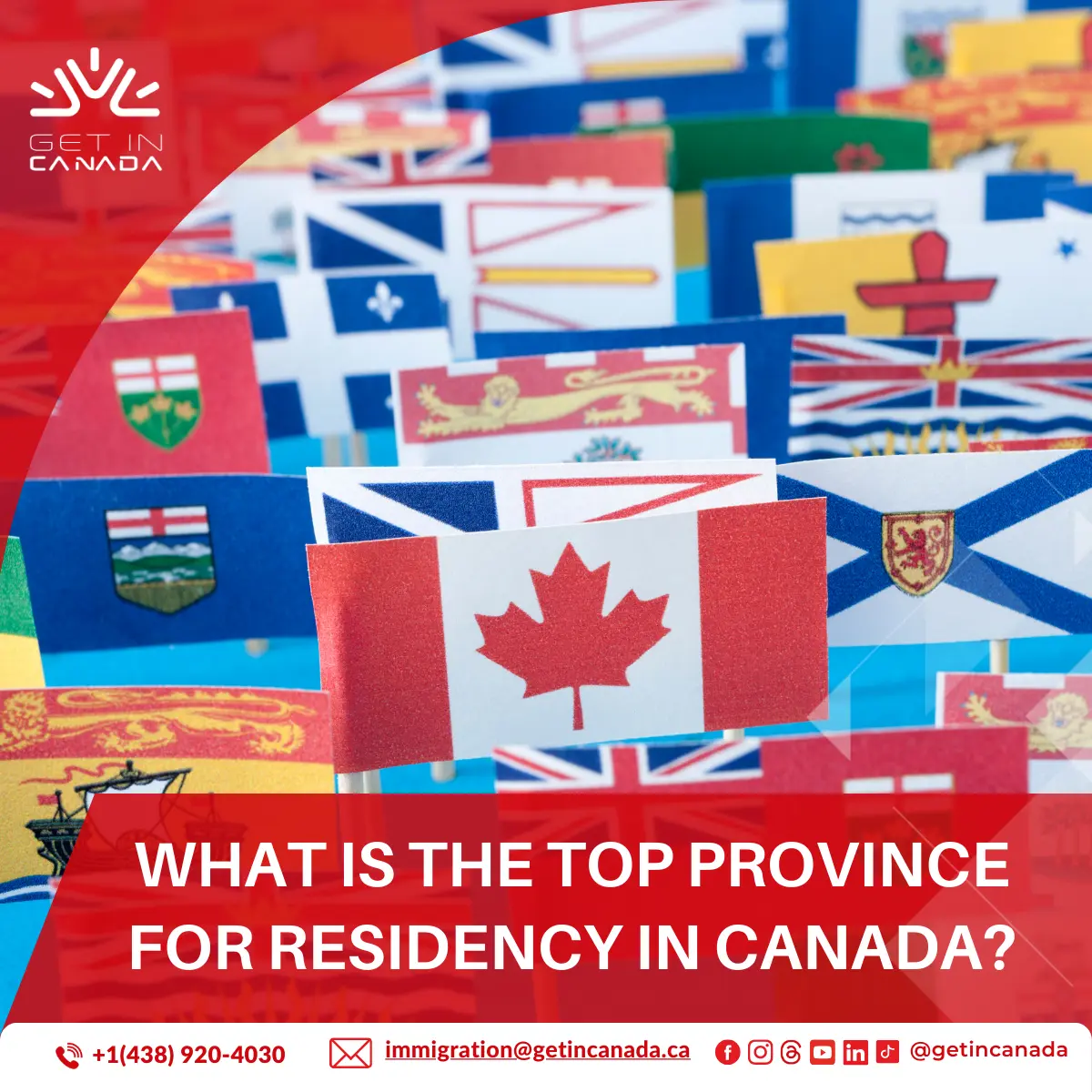 What is the top province for residency in Canada?