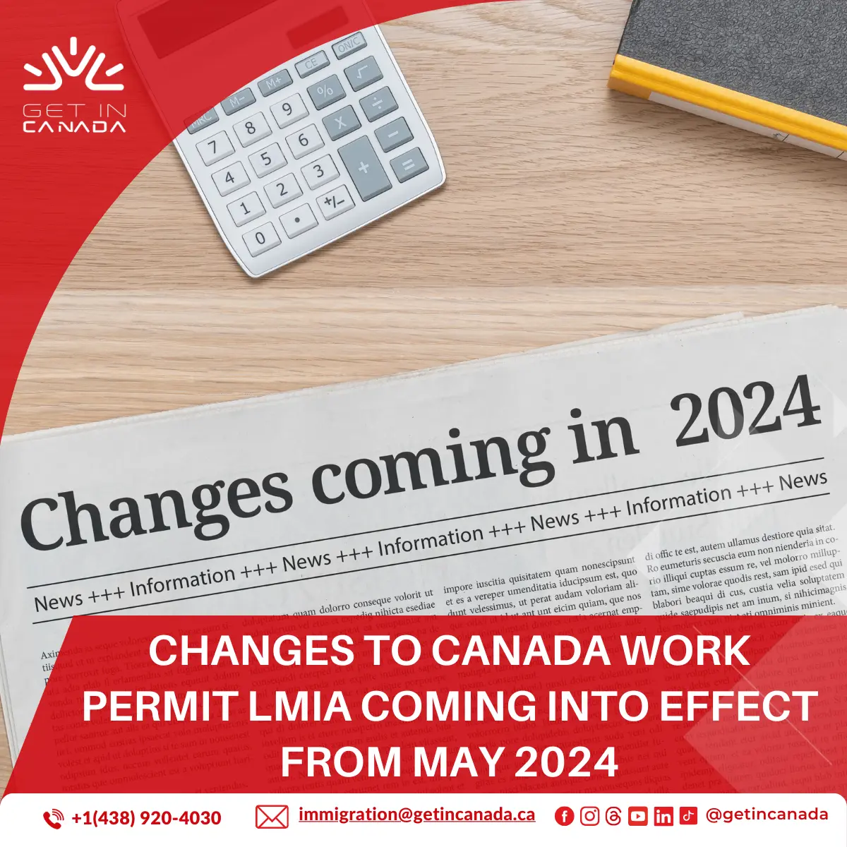 Changes to work permit LMIA starting from May 2024 | Get In Canada