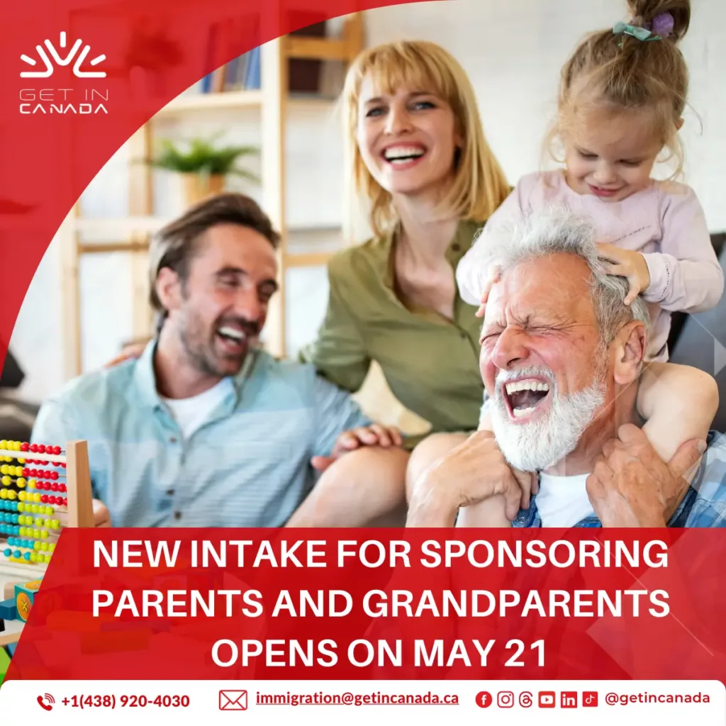 New intake for sponsoring parents and grandparents opens on May 21