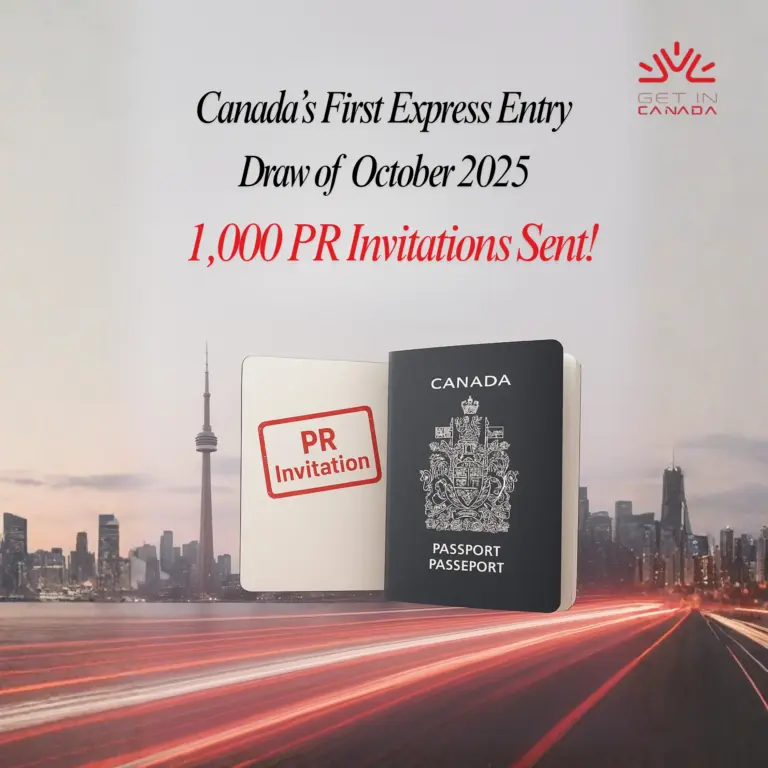 Canada's First Express Entry Draw of October Sends 1,000 PR Invitations